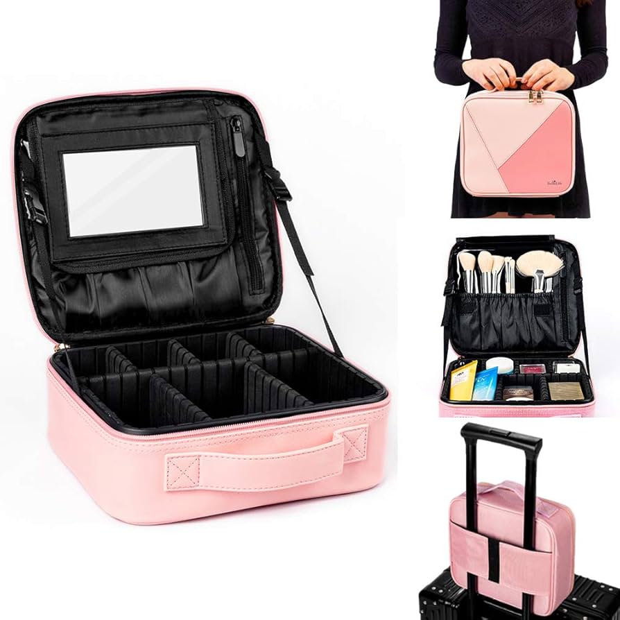 Amazon.co.jp: Bellelife メイクボックス 鏡付きメイクボックス メイク