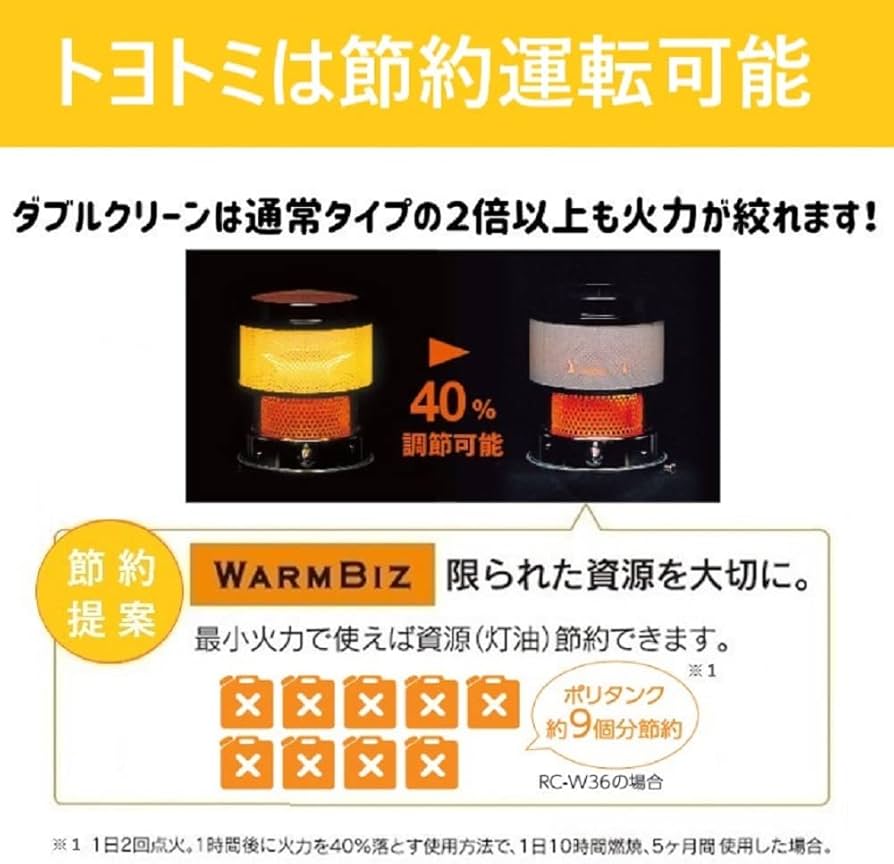 Amazon | トヨトミ 石油ストーブ ダブルクリーン (木造10畳まで