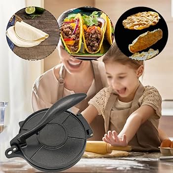 Amazon.co.jp: Sbdsyue(ユェ) タコスプレス トルティーヤプレス お煎餅