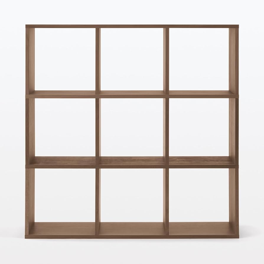 Amazon｜無印良品 スタッキングシェルフセット・3段 幅122×奥行28.5×高