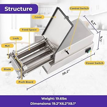 Amazon｜電動ポテトカッター フライドポテトカッター ステンレス製
