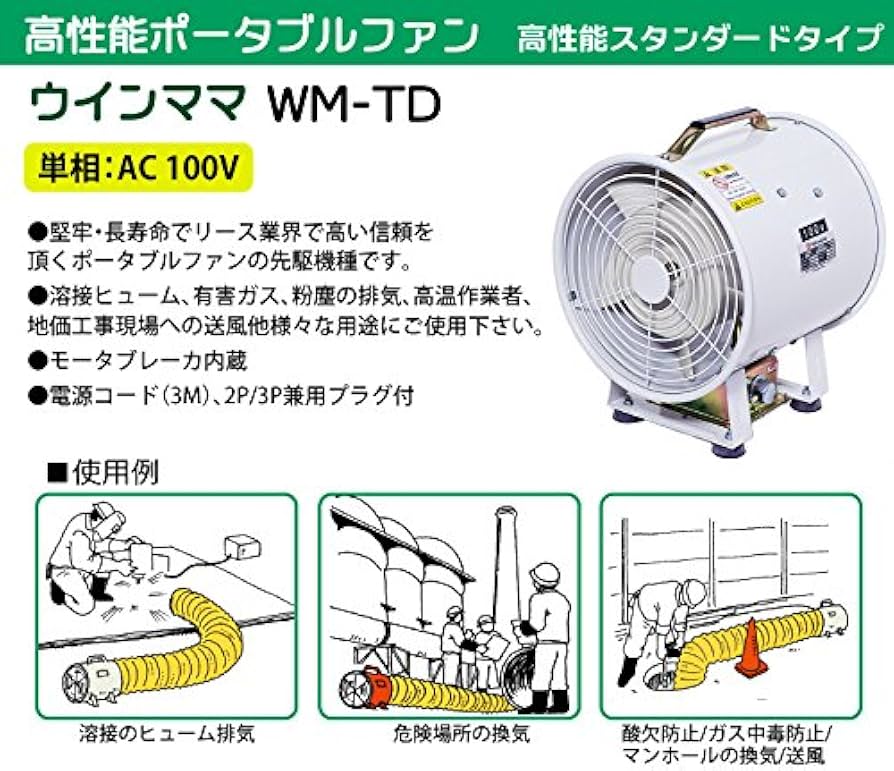 Amazon.co.jp: 大西電機工業 ポータブルファン ウインママ WM-TD 60Hz