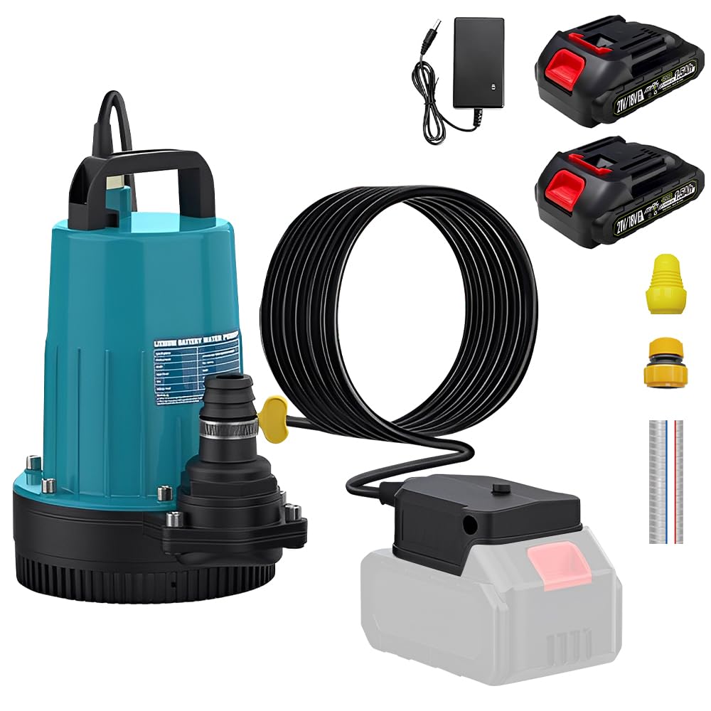 Amazon | UPF 水中ポンプ バッテリー式 12m揚程 充電式 排水ポンプ