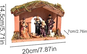 Amazon.co.jp: 馬小屋付きキリスト降誕セット | キリスト降誕のシーン