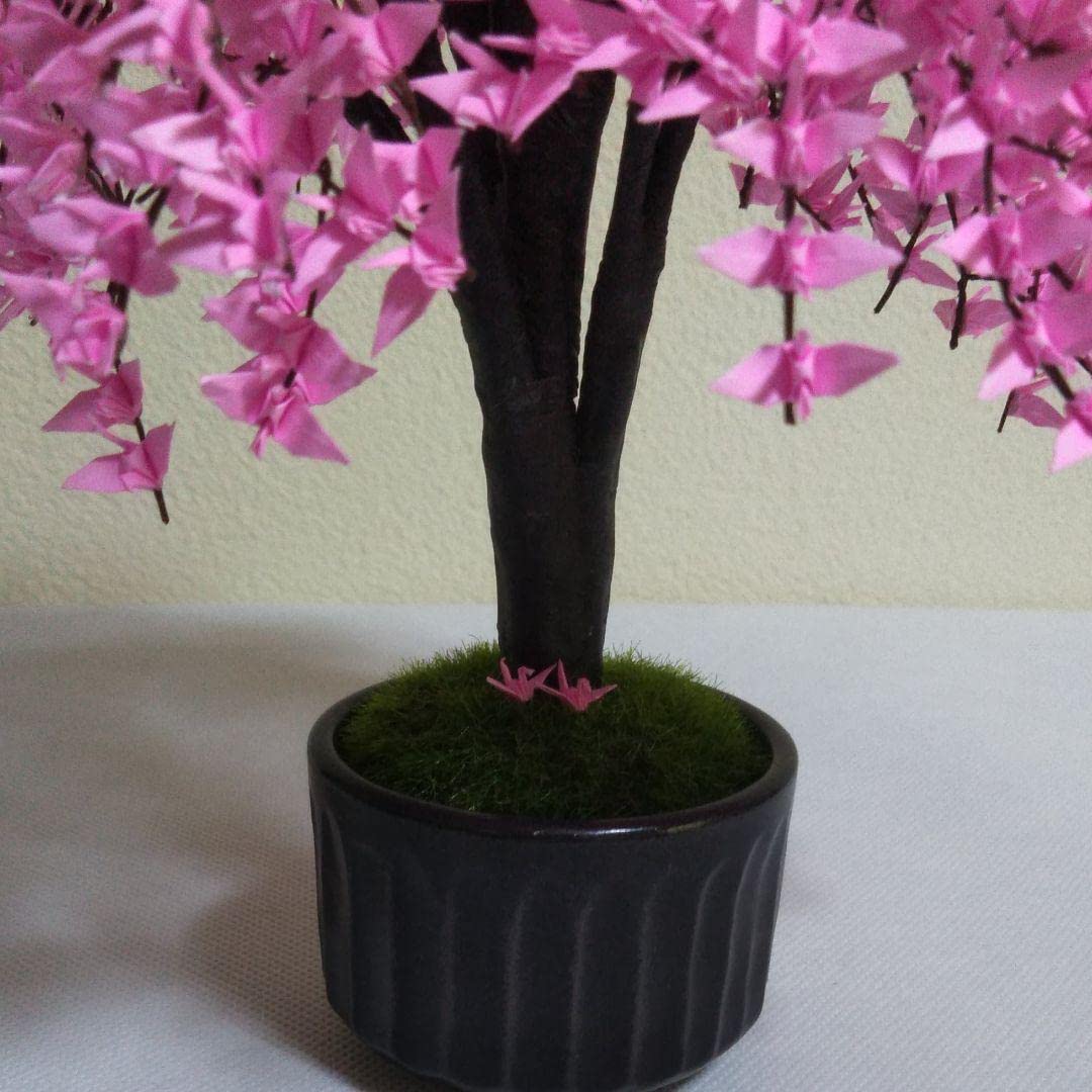 Amazon.co.jp: 折り鶴 盆栽 しだれ桜 盆栽 : おもちゃ