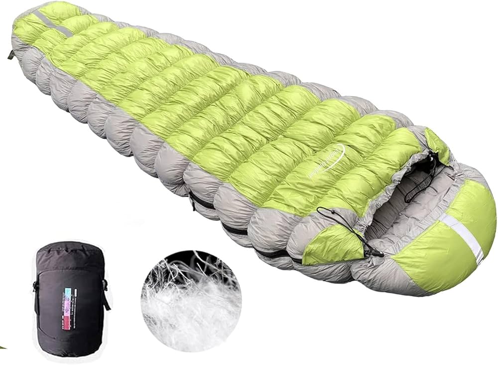 Amazon.co.jp: Fengzel Outdoor ストレッチ素材 マミー型寝袋220*90(55