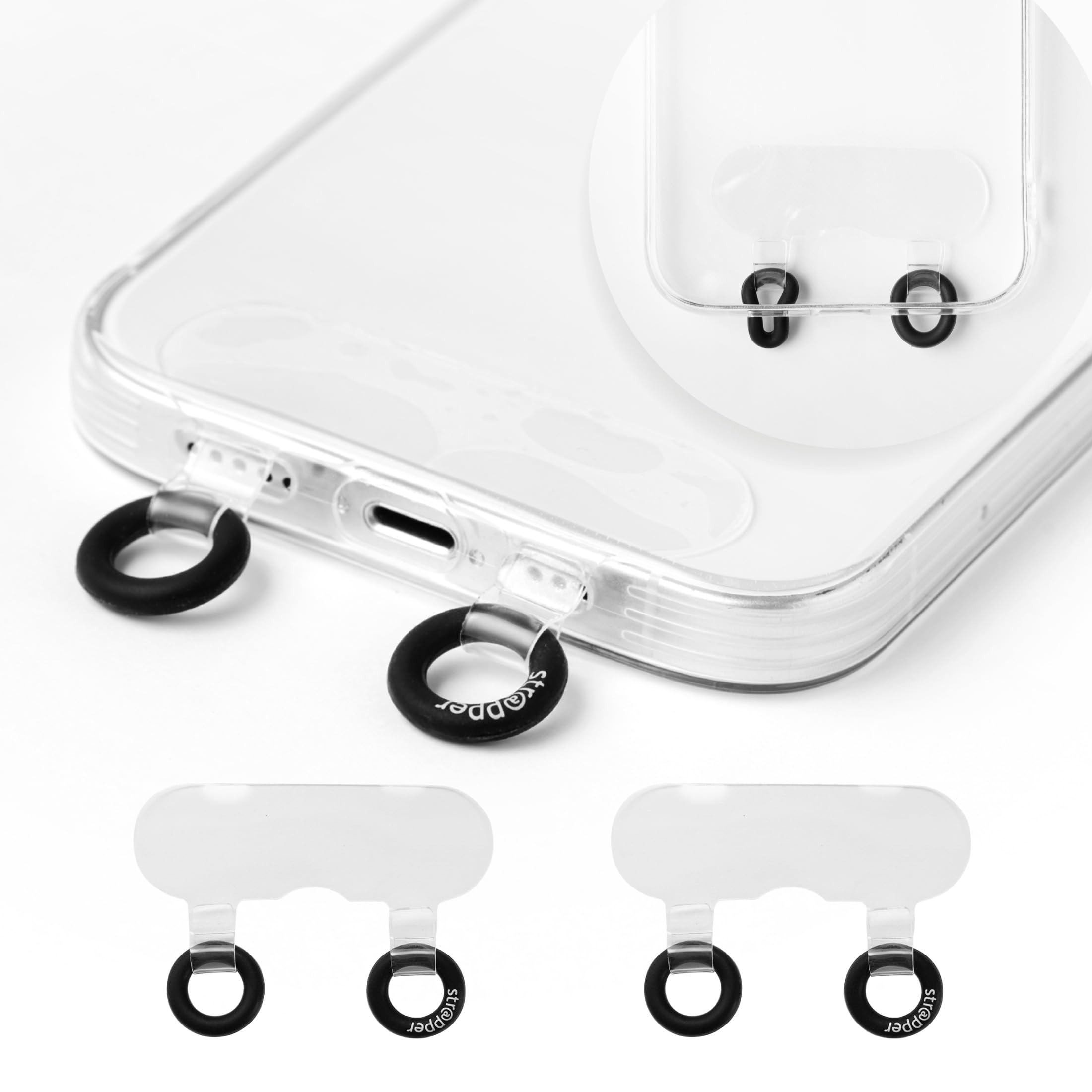 Amazon.co.jp: strapper ストラッパー グミ スマホストラップ 2口