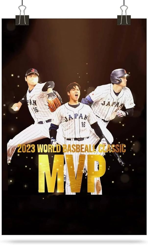 Amazon.co.jp: MVP 大谷 翔平 ポスター ステッカーポスター 工芸品の