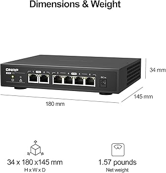 Amazon.co.jp: QNAP QSW-2104-2T-A-US 6ポート 10GbE & 2.5GbE プラグ