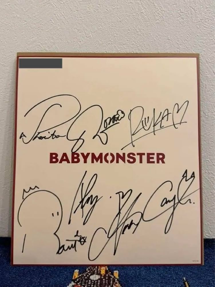 Amazon.co.jp: BABYMONSTER 全員サイン : おもちゃ