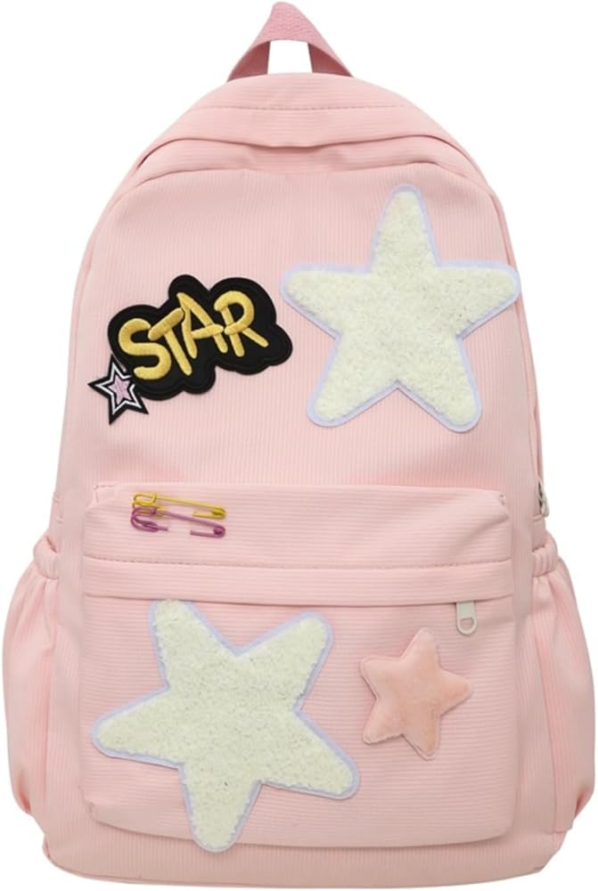 Amazon.com: MININAI 2026 Preppy Backpack Trendy Y2K Stars Backpack