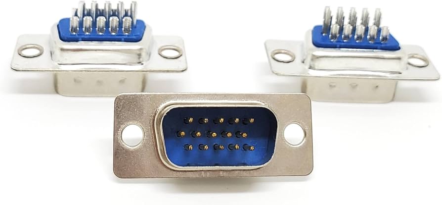 Amazon | Connectors Pro D-Sub HD15 オス 高密度 15ピン はんだタイプ