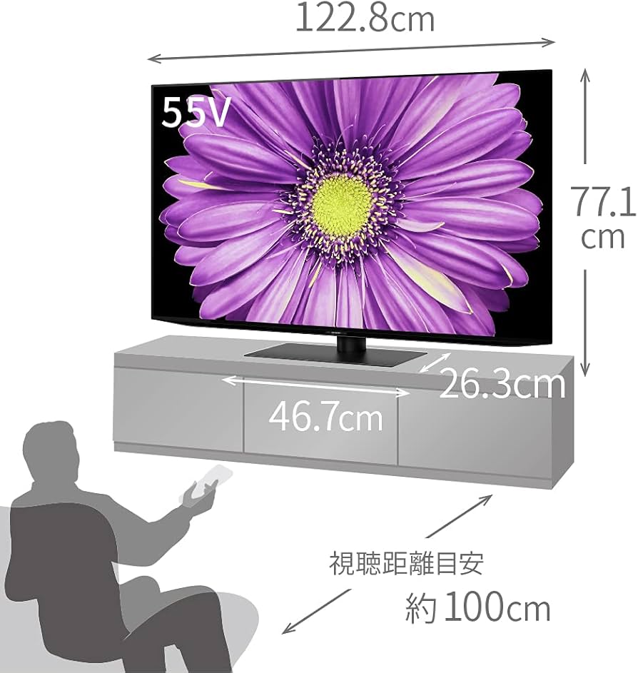 Amazon.co.jp: シャープ 55V型 低映り込み 有機EL テレビ AQUOS OLED