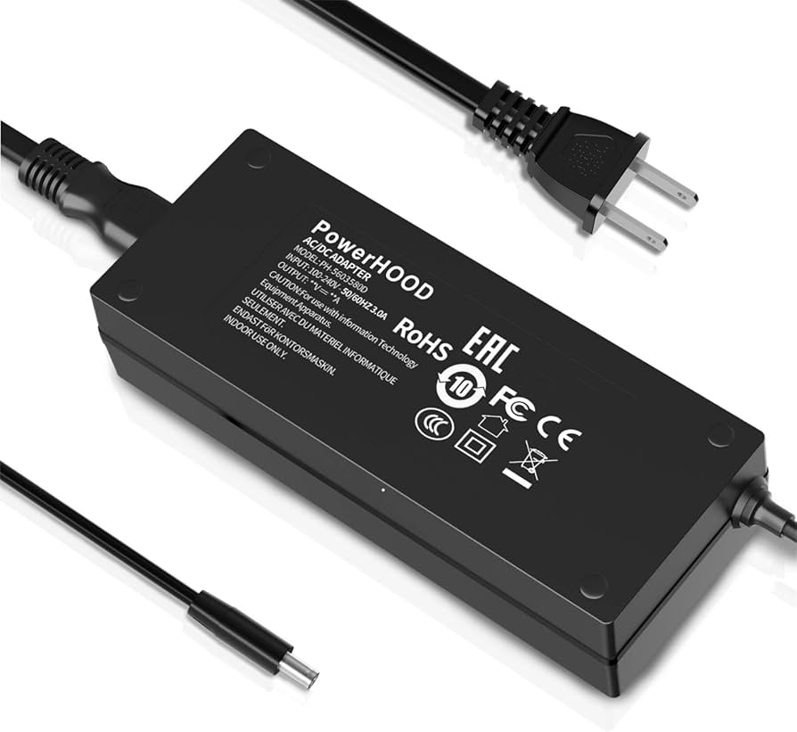 Amazon.com: PowerHOOD 19V 6.32A 120W AC/DC Adapter Compatible with