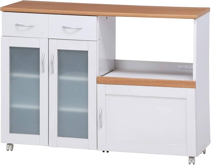 Amazon｜不二貿易 キッチン収納 食器棚 幅120×奥行39.5×高さ89cm