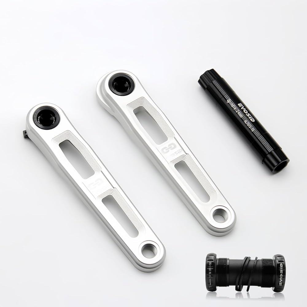 Amazon | EVOSID 超軽量ロードバイククランクセット、中空テック自転車