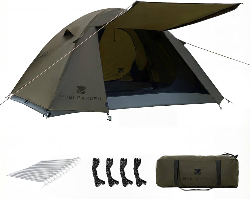 Amazon.co.jp: MOBI GARDEN テント 1-2人用 キャンプテント ソロテント