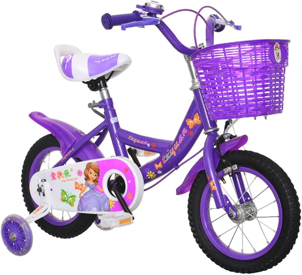 Amazon.co.jp: パープルの12インチ自転車 - 3-9歳の子供用、可愛いユニ