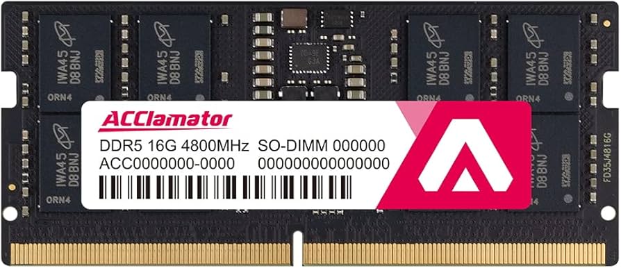 Amazon.co.jp: DDR5 16GB-4800MHz ラップトップ用メモリ (PC5-38400