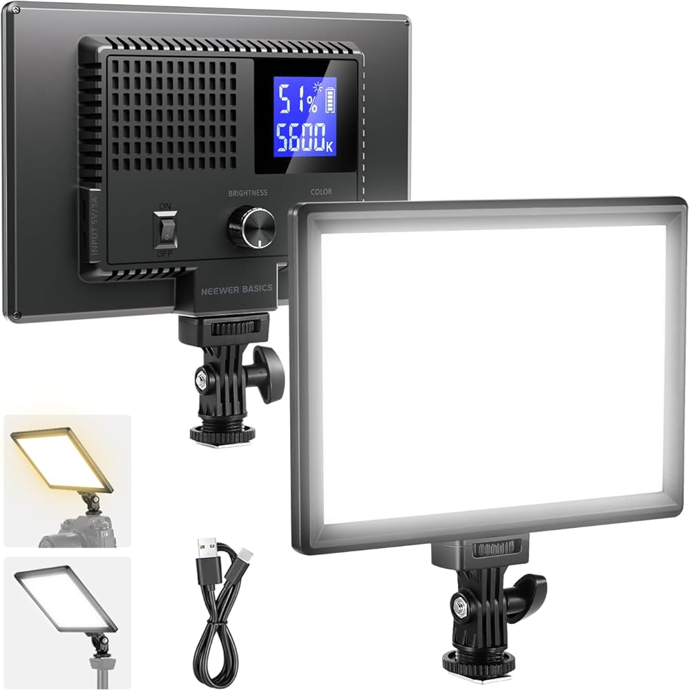 Amazon | NEEWER BASICS 撮影用ライト 9インチ LEDビデオライト バイ