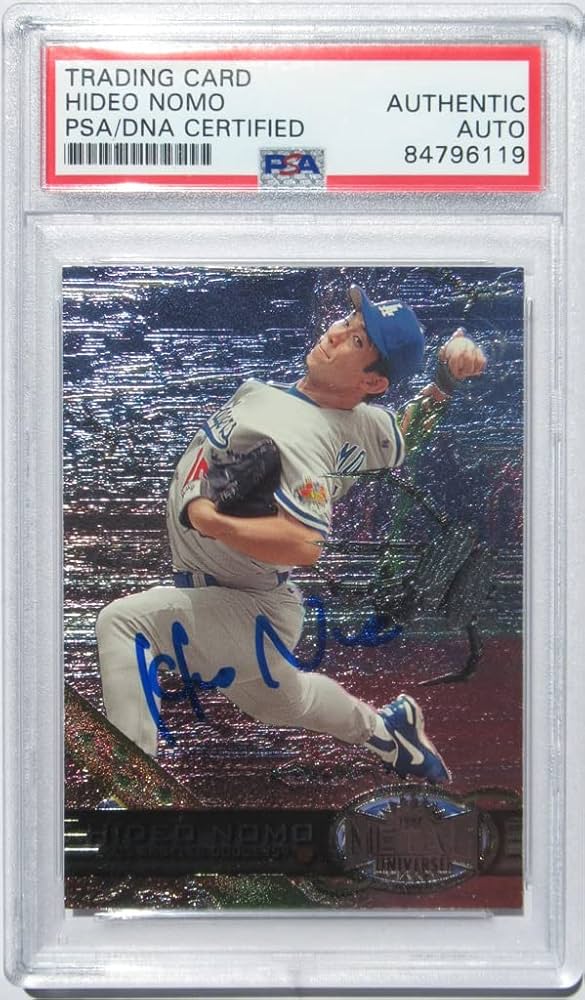 Amazon.co.jp: 野茂英雄 直筆 サイン 入り 1997年 公式 FLEER社 米国製