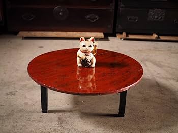 Amazon.co.jp: 昭和レトロな折り畳み丸ちゃぶ台1950-60年代古録展