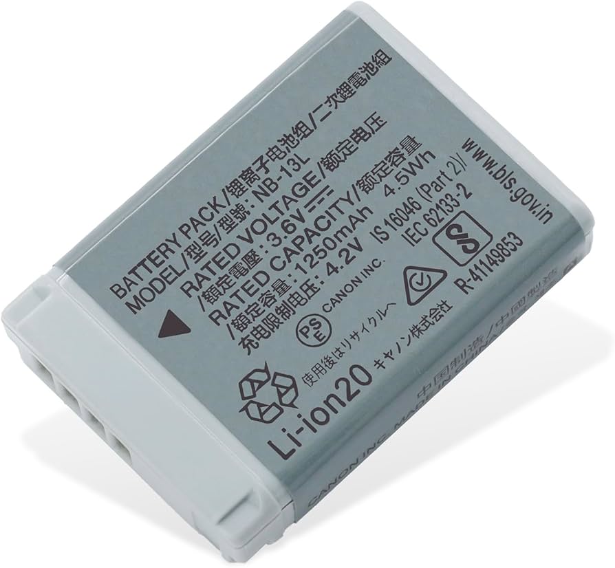 Amazon.com: Moiloam 1250mAh NB-13L Battery Replacement Compatible