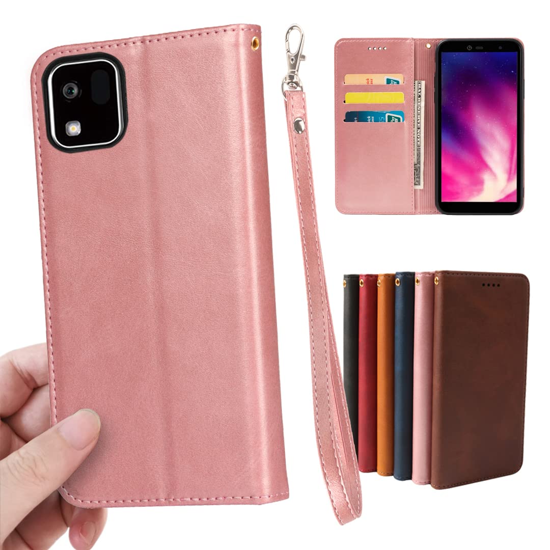 Amazon | 京セラ かんたんスマホ3 A205KC ケース 手帳型 ストラップ 同