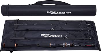 Amazon | VUONG スピニングロッド/2.1M 7ft 青 EVAグリップ 釣りロッド