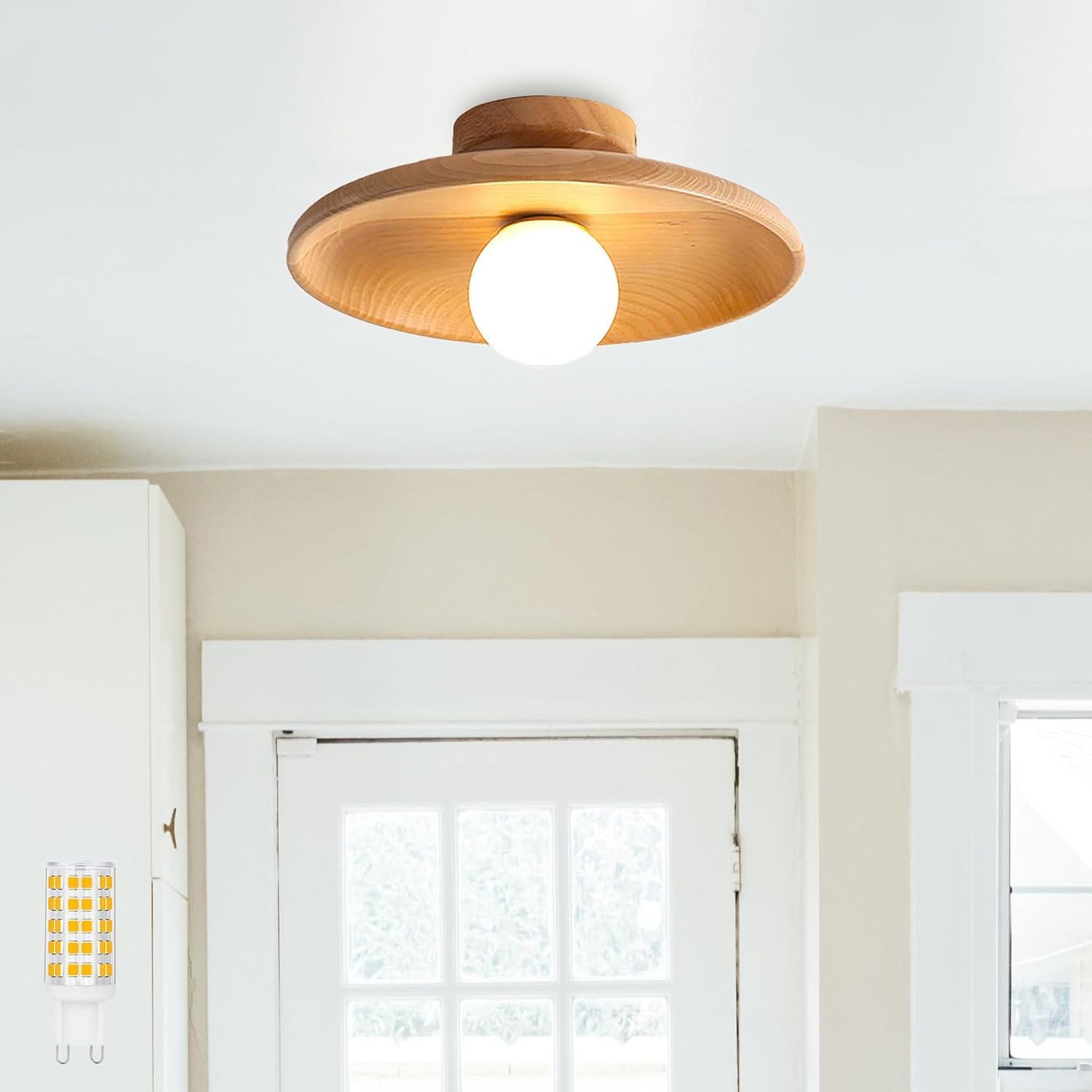 Amazon.co.jp : KY LEE シーリングライト おしゃれ 木目调 照明器具