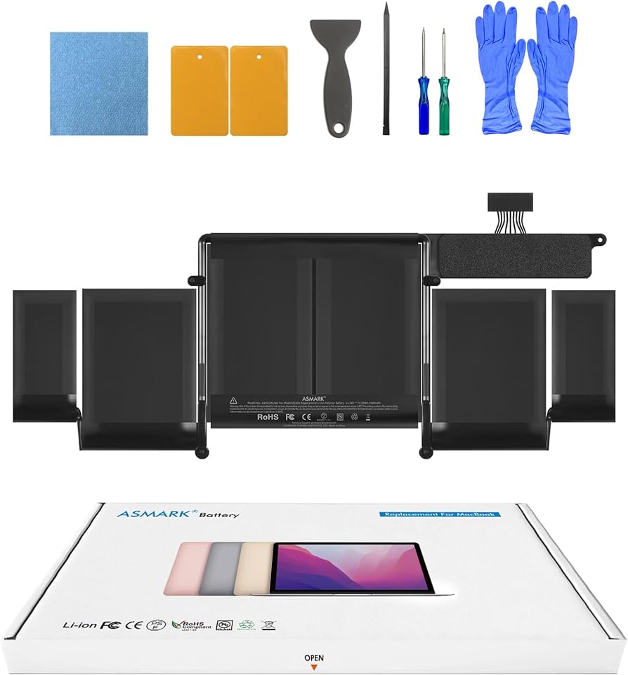 Amazon.co.jp: ASMARK MacBook Pro A1502 バッテリー 交換 適用 13