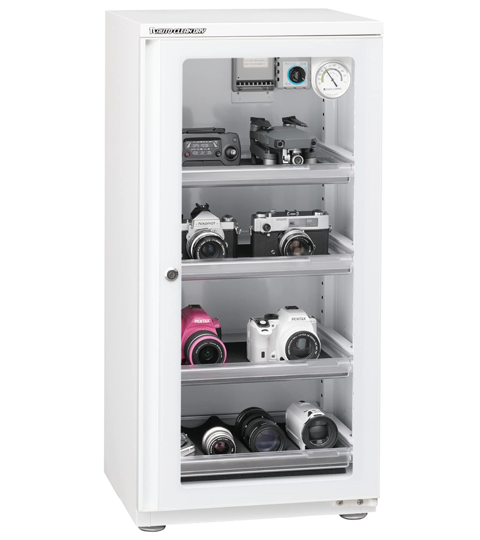 Amazon | 東洋リビング 防湿庫 オートクリーンドライ 118L ホワイト ED