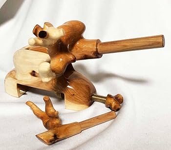 Amazon | ヘラブナ万力 天然木崖柏 大砲型万力 へら用品 竿枕袋付き