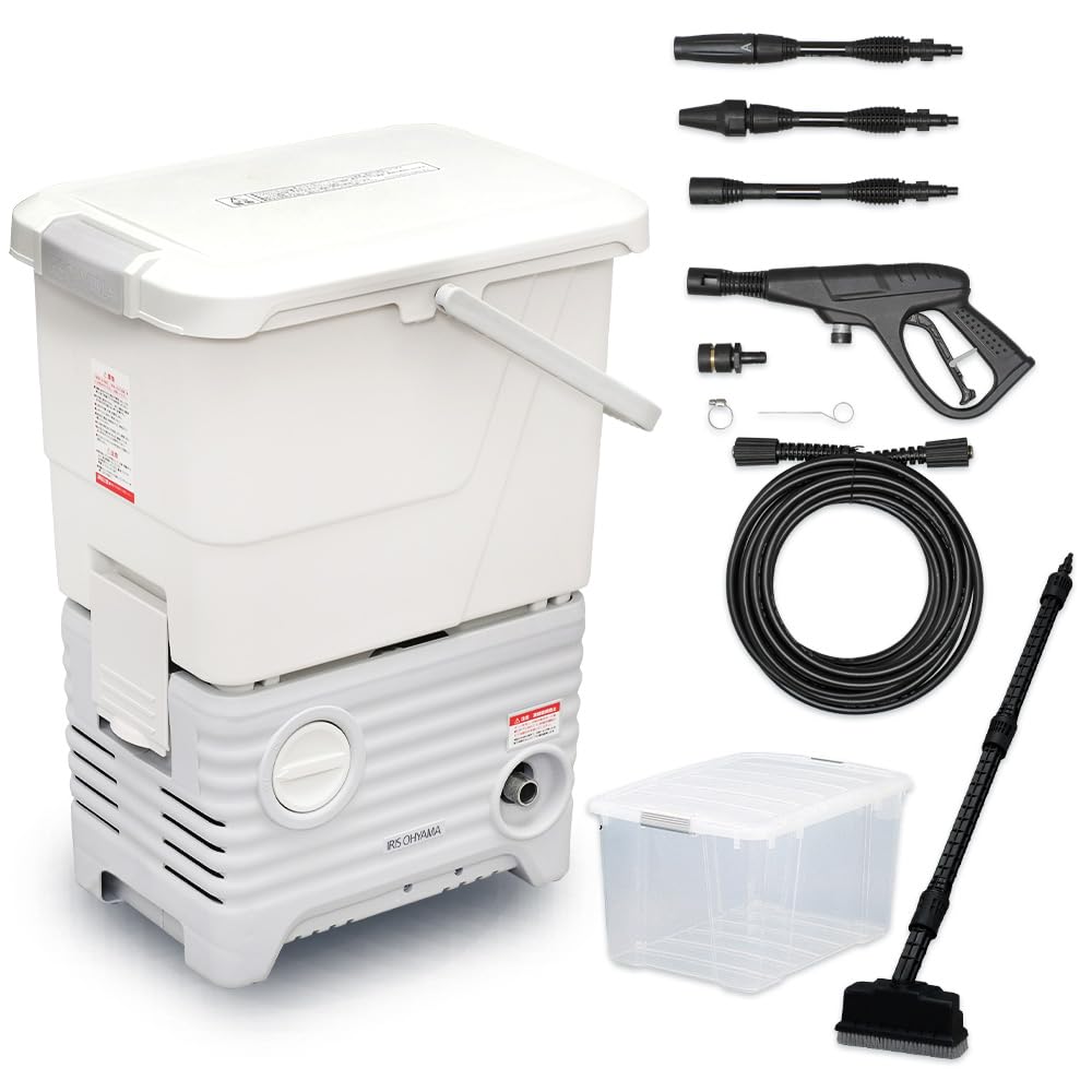Amazon | 【ブラシ+収納ケースセット】アイリスオーヤマ タンク式高圧