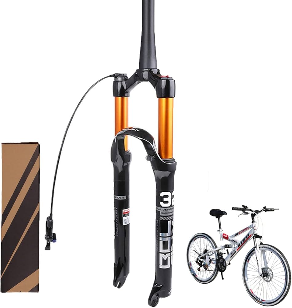 Amazon.co.jp: MTBエアサスペンションフォーク、トラベル140mm