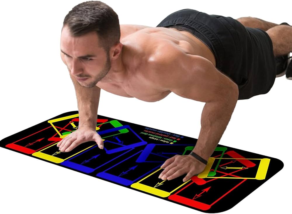 Amazon | 腕立て伏せトレーニングマット、男性用腕立て伏せマット - 床