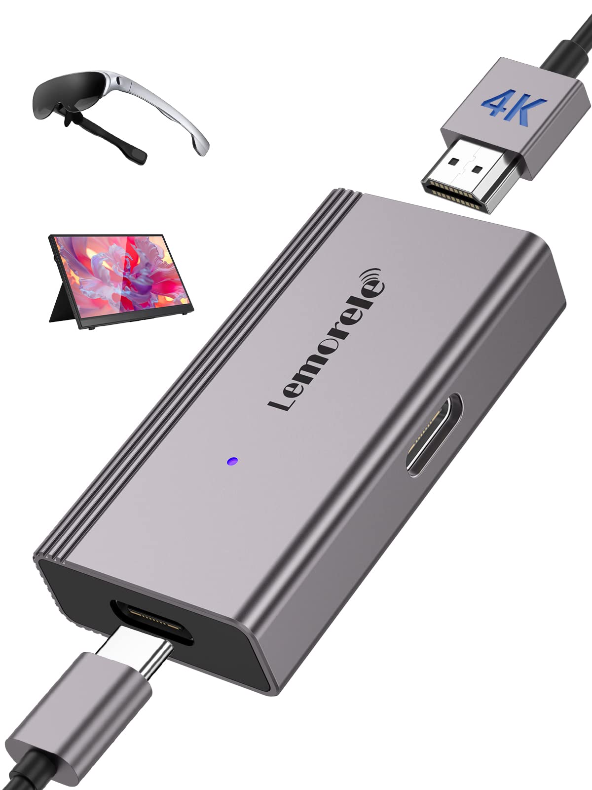 Amazon | HDMI USB C Type-C 変換アダプター 4K@60Hz ARスマートグラス