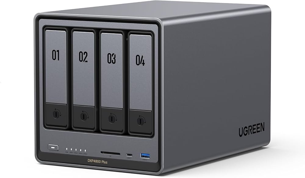 Amazon.co.jp: UGREEN NAS DXP4800 Plus 4ベイ デスクトップNAS、Intel