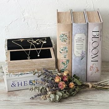 Amazon.co.jp: ブック型収納ボックス アンティーク洋書風小物入れ 収納