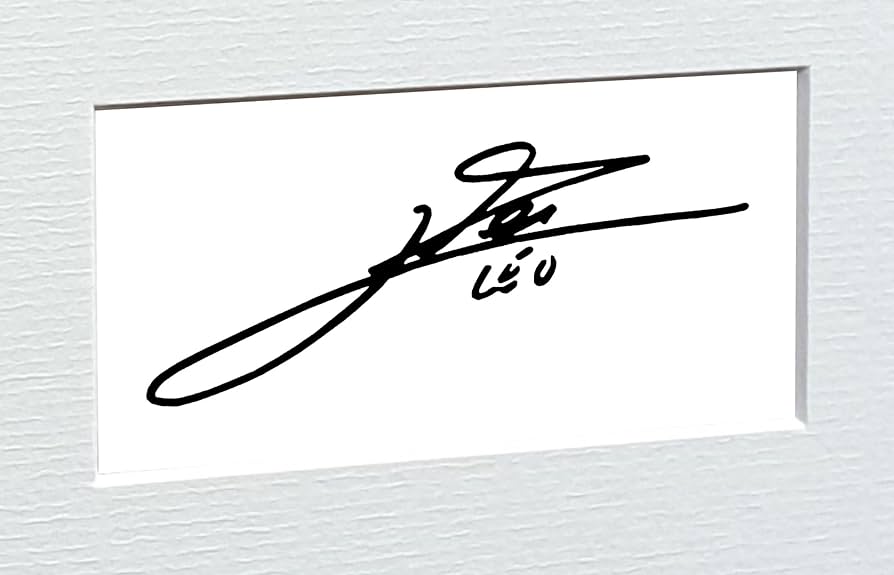 Amazon.co.jp: サイン入り リオネル・メッシ バルセロナ 写真 写真