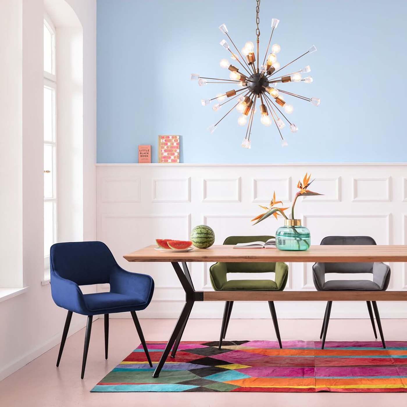 Amazon｜KARE カレ 正規品 サンフランシスコ ブルー ダイニングチェア