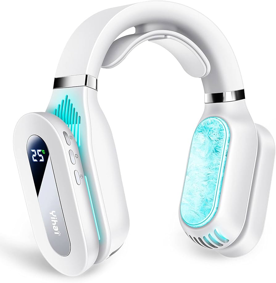 Amazon | 【冷房/暖房2in1】 首掛け扇風機 羽根なし 瞬間冷却 ネック