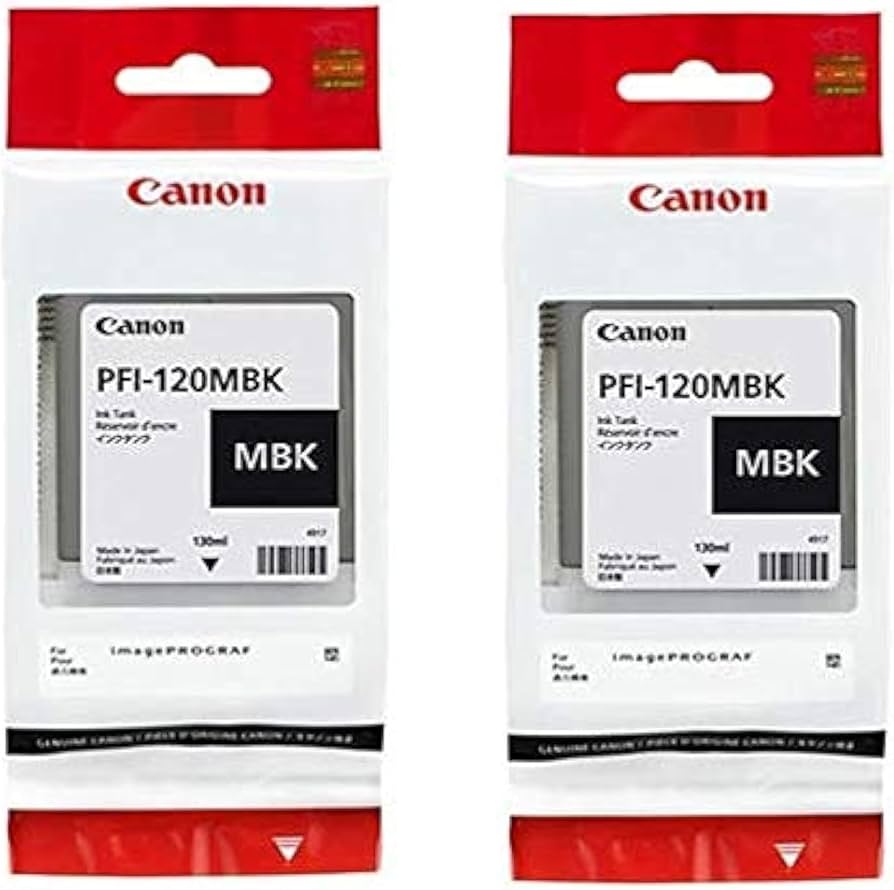 Amazon.co.jp: Canon PFI-120MBK 2顔料マットブラック 130mlインク