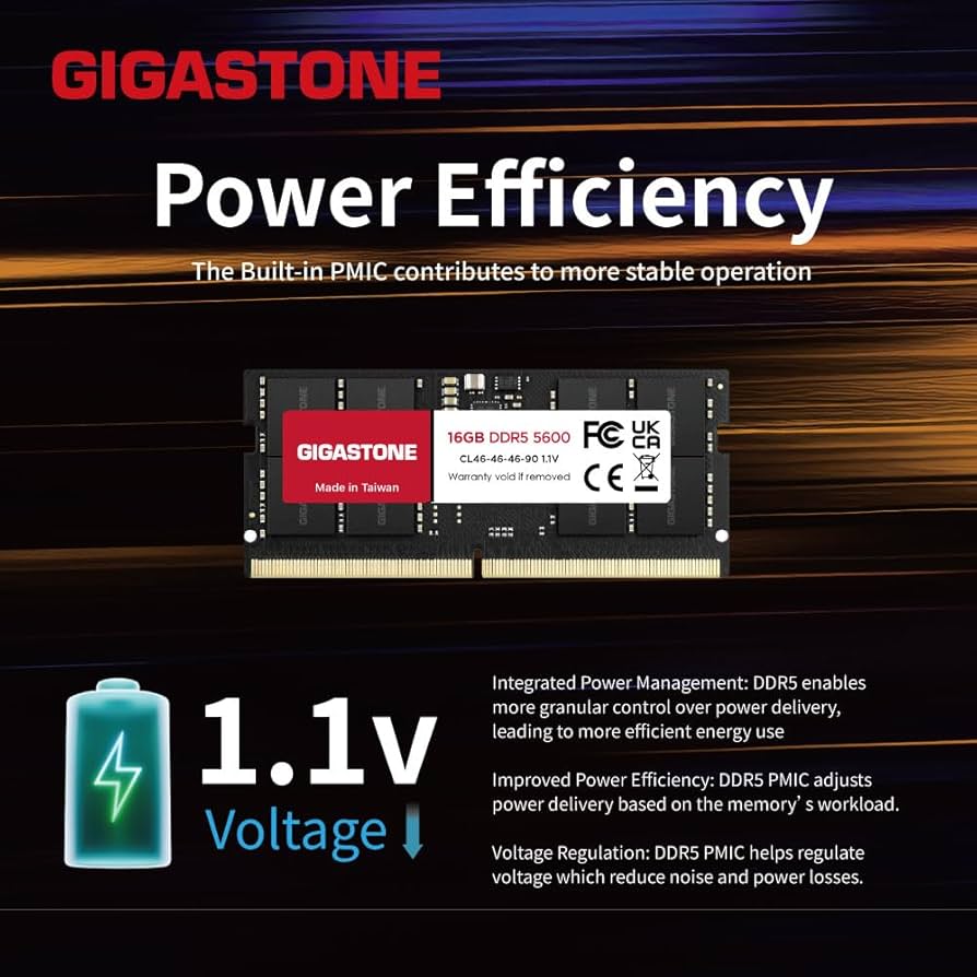 Amazon.co.jp: 【メモリ DDR5】GIGASTONE 16GBx1枚 (16GB Kit) DDR5
