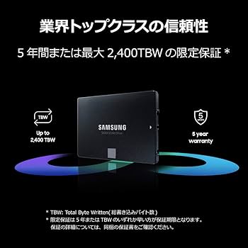 Amazon | Samsung 870 EVO 4TB SATA 2.5インチ 内蔵 SSD MZ-77E4T0B/EC