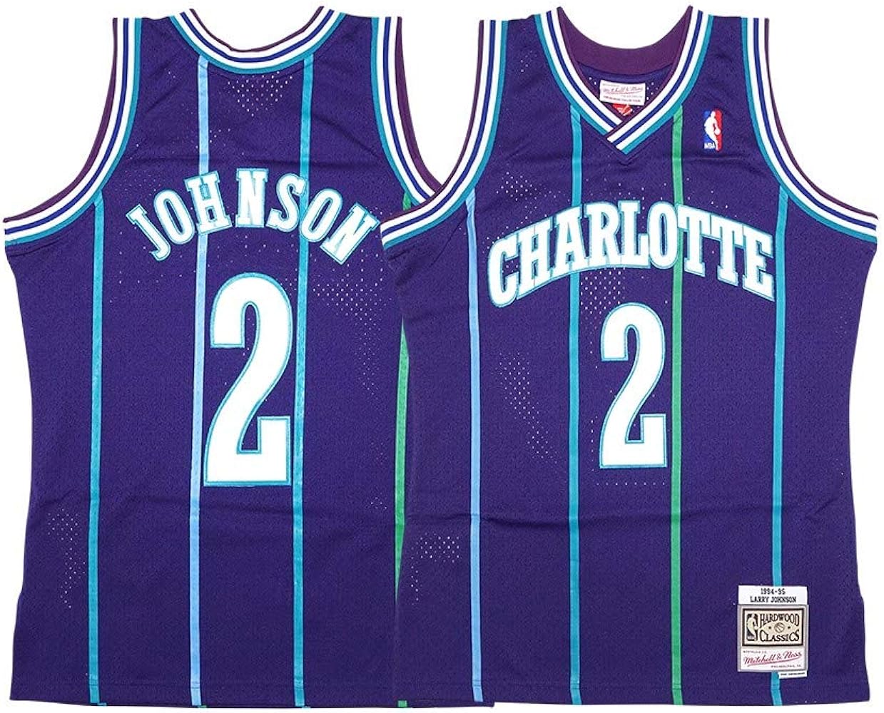 Amazon.com : Mitchell & Ness Charlotte Hornets Larry Johnson