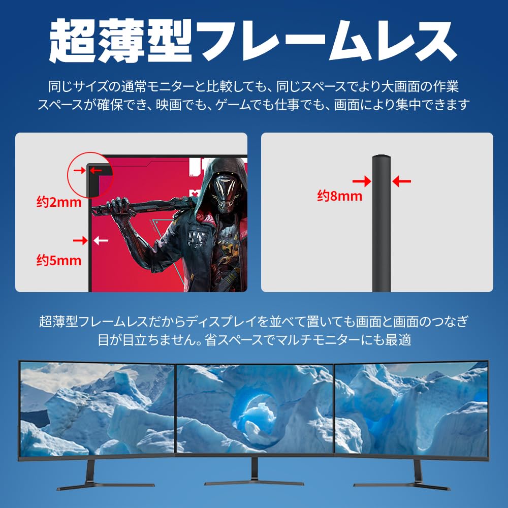 Amazon.co.jp: Gatsu ゲーミングモニター 白 23.8インチ 200Hz 1ms