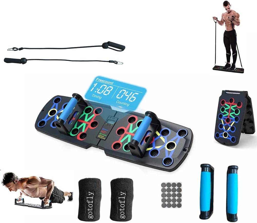 Amazon | プッシュアップボード 自動カウントとハンドル付き