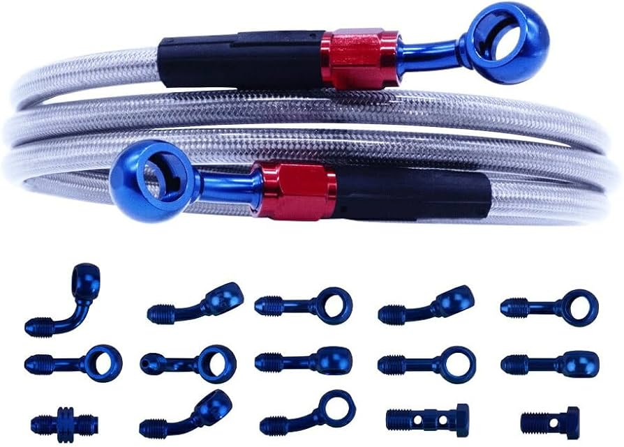 Amazon.co.jp: ゼファー400 メッシュ ブレーキホース フロント 20cm