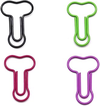 Amazon.com : WYKXZZ Paper Book Clips Penis Shape 4PCS, Novelty
